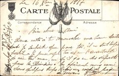 Vintage Postcard Militaria One will raise