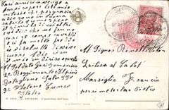 Vintage Postcard Militaria Amisani It guardian LED Alpi