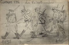 Vintage Postcard Militaria life of the trenches