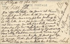 Vintage Postcard military Militaria Counter