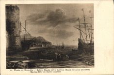 CPA Musee de Grenoble Gallee Claude dit Le Lorrain Marine effet de soleil couchant