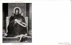 CPA Bouguereau La vierge consolatrice 