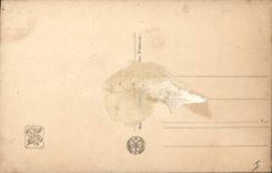 Postal Salón de París Martin Kavel Le la vela azul