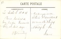 Vintage Postcard Folklore Sands of Olonne Jeunes Sablaises has donkey Mule