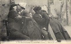 Vintage Postcard Folklore Maraichinage has the inn