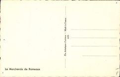 Vintage Postcard Fantasy Illustrator Woman the commercial one of branches