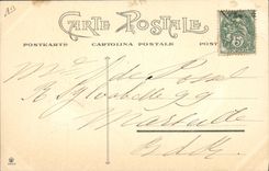 Vintage Postcard Fantasy Illustrator Sheep Hat Woman