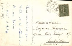 Vintage Postcard Fantasy Illustrator Mauzan Child Dog