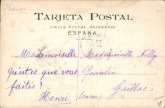 Vintage Postcard Circus Clown