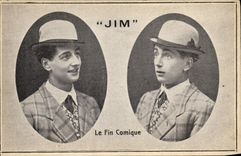 Vintage Postcard Circus comic Clown fine Jim It