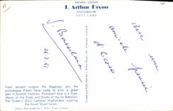 Modern Postcard Folklore Scotland Bagpipe