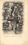 Vintage Postcard Folklore Algerian Standards O Mrs Bono