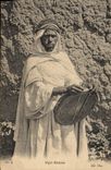 CPA Folklore Negre musicien 