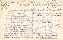 Postal Folclore un músico África el Septentrional