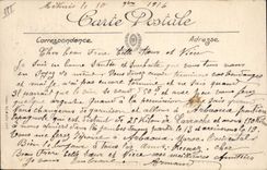 Postal Folclore Músicos y bailarina Meridional del África el Septentrional