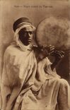 CPA Folklore Negro jouant du Tam Tam 