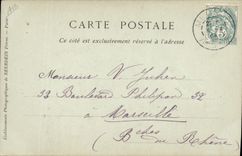 Vintage Postcard Folklore a musician