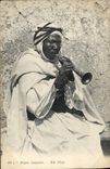 CPA Folklore Negro musicien Afrique du Nord 