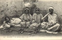 Vintage Postcard Folklore an Arab interior North Africa