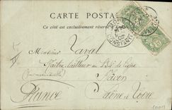 Vintage Postcard Algerian Sahara Folklore Player of flute