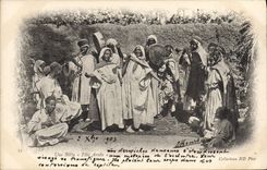 CPA Folklore Une Bitta Fete arabe Afrique du Nord 
