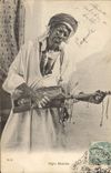 CPA Folklore Negro musicien Afrique du Nord 