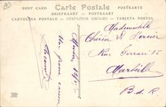 Vintage Postcard Militaria Alpine hunters While waiting for soup