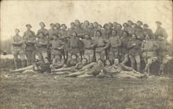 CARTE PHOTO Militaria Chasseurs Alpins 