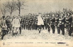 Vintage Postcard Militaria Alsace Alpine hunters Our hairy