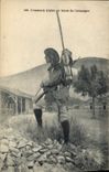 Vintage Postcard Militaria Alpine hunters in combat dress