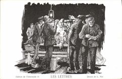 Vintage Postcard Militaria letters