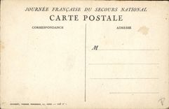 CPA Militaria Secours National 