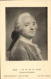 CPA Quentin de la Tour Portrait de l'artiste Musee Coqnacq Jay Paris 