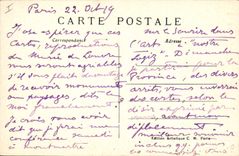 Postal Troyon la barrera París Vagar del Louvre Vacas