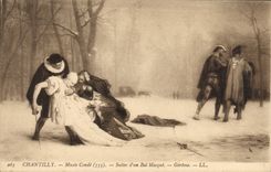 CPA Chantilly Musee Conde Suites d'un bal masque Gerome 