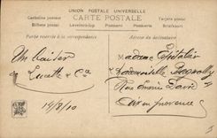 Postal Salón de 1909 la lectura Alkan Levy