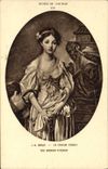 Vintage Postcard Paris Museum of Louvre Greuze the jug cassee