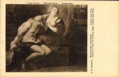 Postal Rubens Cimon y Pera o el amor filial