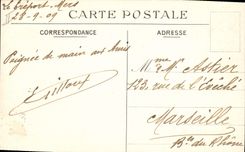 Vintage Postcard Treport the esplanade of the beach Twin wheel