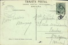 Vintage Postcard San Sebastian Escenas de Playas Twin wheel