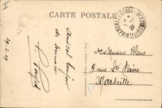 Postal Montecarlo Sala Touzet el Trento y Cuarenta Interior del Casino