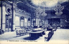 Vintage Postcard Monte Carlo Casino the room Schmitt