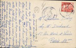 Vintage Postcard Fantasy Illustrator Mauzan Child Rabbit