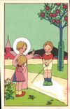 Vintage Postcard Fantasy Illustrator Marshals Children