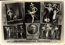 Vintage Postcard Erik Werner und 3 Darling sisters Die international Tanzrevue