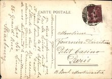 CPA Souvenir Troupe Linas 