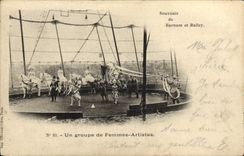 CPA Cirque Barnum et Bailey Un groupe de femmes artistes 