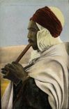 Arab Vintage Postcard Folklore playing of the flute