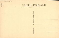 Vintage Postcard Folklore Music of church Drum sistres and sticks