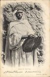 Vintage Postcard Folklore Player of tam tam